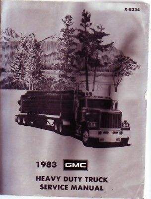 1983 gmc heavy duty truck service manual