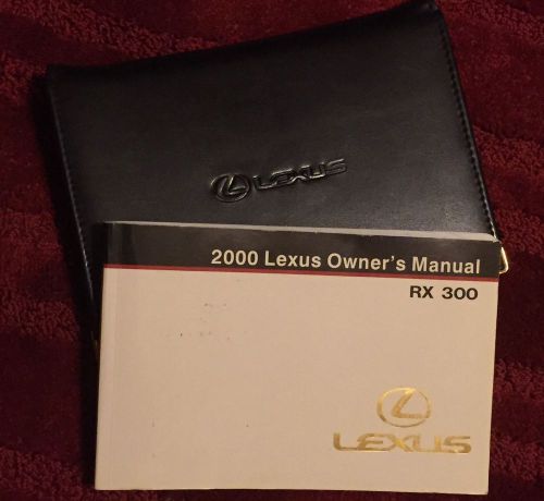 2000 lexus rx300 factory owner&#039;s manual &amp; leather manual wallet