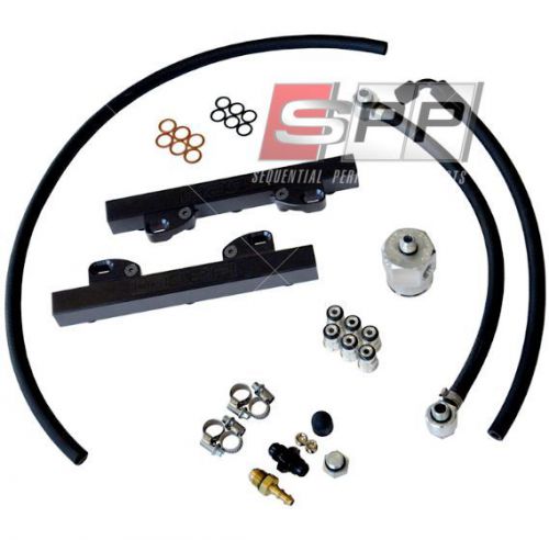 Complete fuel rail kit, for audi s4 rs4 2.7t drop-in injector fuel pressure, new