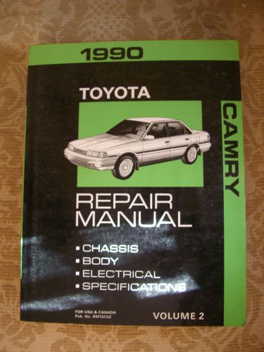 1990 toyota camry toyota factory shop service repair manual  vol 2  rm151u2