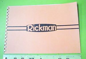 Rickman nos 1973 125 cc zundapp mx &amp; six day oem manual  p/n mxsd1973
