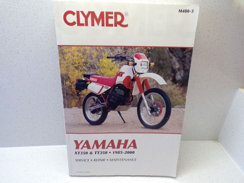 Clymer yamaha xt350 tt350 1985-00 repair service maintenance manual m480-3 230