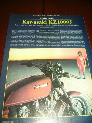 1981 kawasaki kz1000j ***original article*** kz-1000