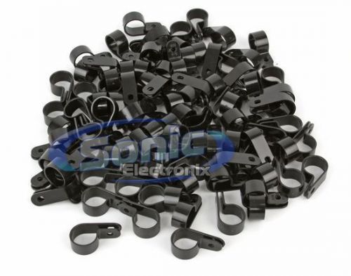 New! the install bay bcc34 3/4" black cable clamps (100 pieces)