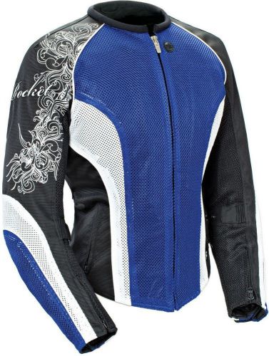 Joe rocket cleo 2.2 - womens motorcycle jacket - blue/white/black