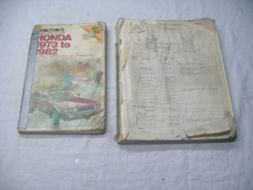 1973-77  honda civic factory service shop repair manuals