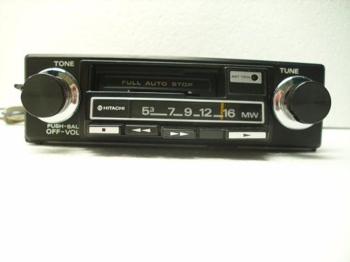 Rare vintage hitachi stereo auto cassette radio .