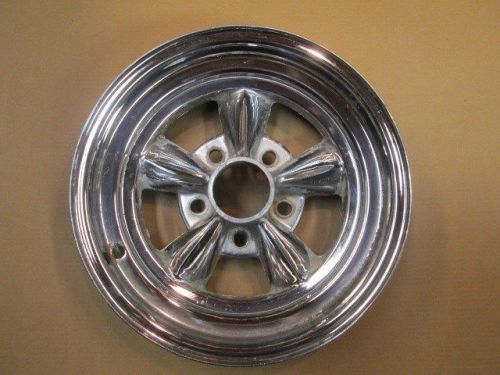 Rare vintage rocket racing &#034;stage&#034; 15x4 &#034;skinny&#034; mag wheel rim-hot rod, rat rod,