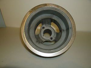 1955,1956,1957  fords crank pulley w/factory air.. rebuilt new bonded rubber