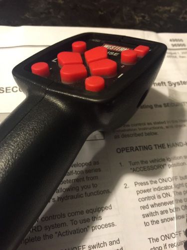 Western handheld snow plow control 96900 mvp plus, mvp3, wideout fisher v plows