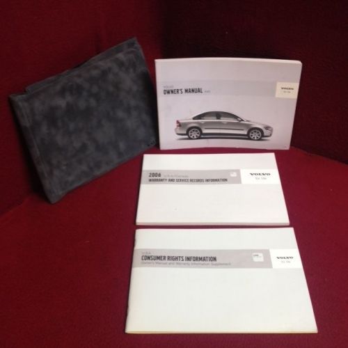 2006 volvo s40 owners manual with warranty, quick guide and case
