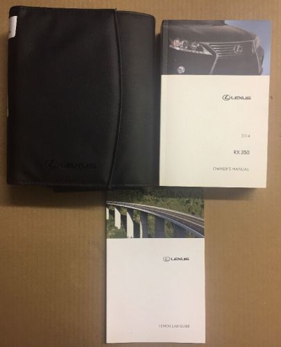 2014  lexus rx 350  owners manual with case