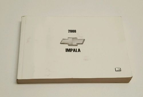 2008 chevrolet impala owners manual ss ltz lt ls flex fuel v8 5.3l v6 3.9l 3.5l
