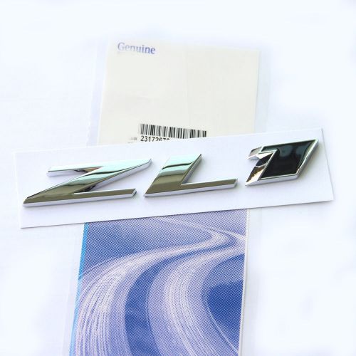 1x oem gm camaro zl1 emblem badge rear side door chevrolet genuine 1f chrome bk