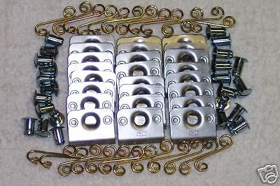 Dzus button plate and spring set vintage sprint car stock car solid tabs usac