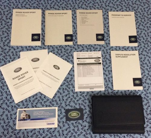 2014 2015 range rover sport owners manual w/ navi bookoem set mint supercharged