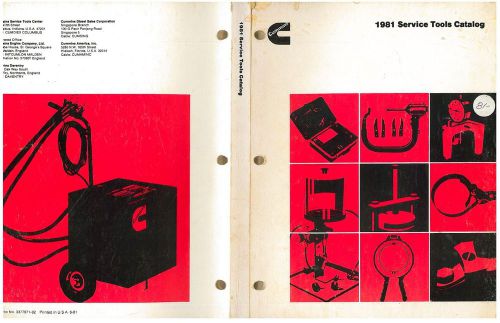 1970&#039;s-81 cummins diesel engine special tools catalog manual **massive!