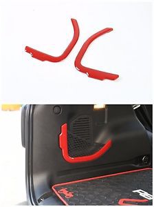 Car trunk sundry net bag cover trim for jeep renegade 2015-2016 2 pcs-red