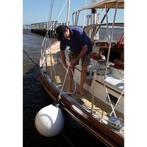 Taylor made 61155 - tuff end™ 27" d orange one eye round inflatable buoy