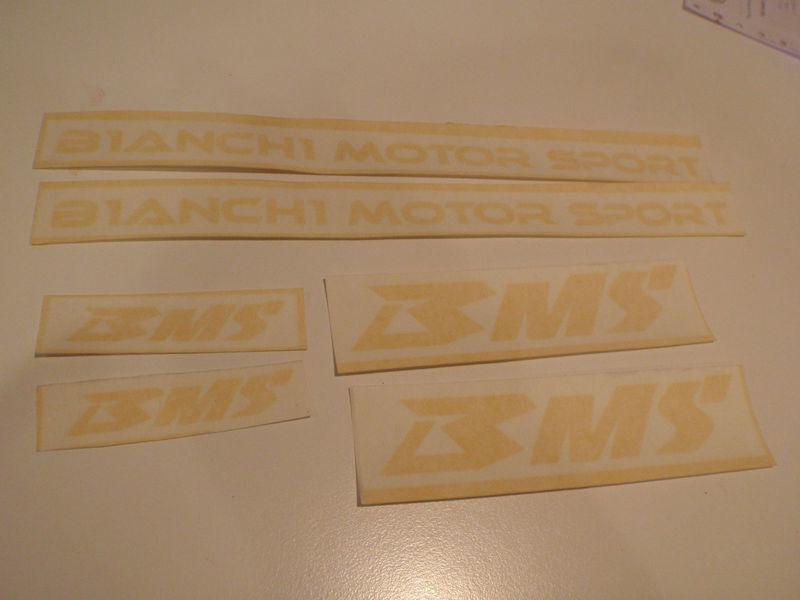 Bms minimoto pocket bike decals set yellow polini