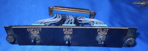 BELL UH-1H HELICOPTER AUDIO ISOLATION PANEL PILOT/COPILOT/REAR SWITCHES AR, US $99.95, image 2