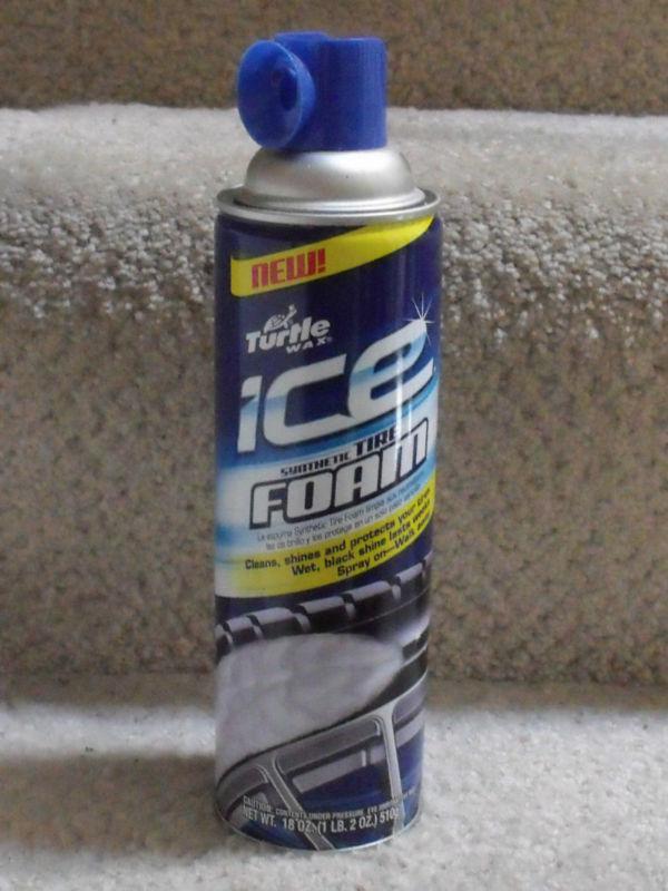 *nwt*turtle wax ice synthetic tire foam 18 oz spray can protection that lasts!