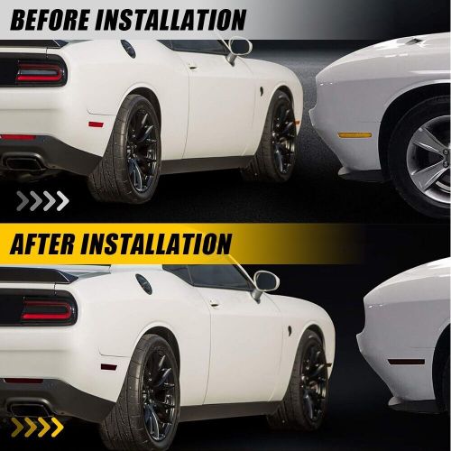 For Challenger 2015-23 Tail Light Rear Reflector Vinyl Smoke Overlay PreCut Tint, US $17.99, image 11