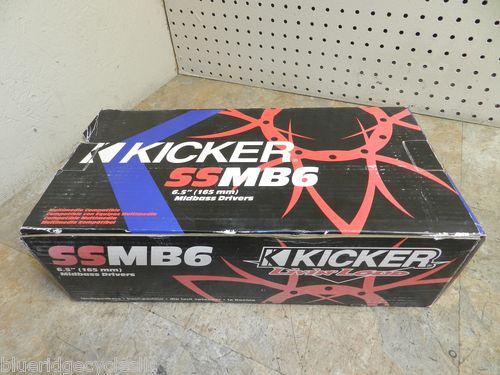 Kicker ssmb6 1-way 6.5" (2) car speaker midbass drivers
