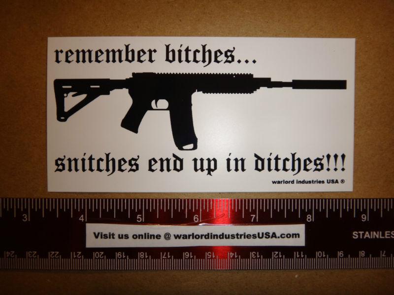 Snitches sticker decal s - set of 3 - dont touch my tools-stay out of my garage!