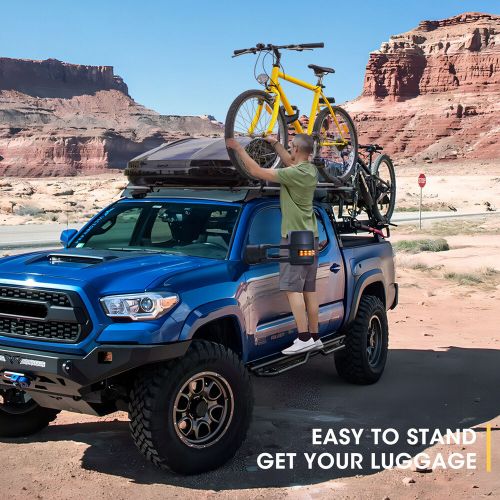 Black Side Steps For 2005-2023 Toyota Tacoma Double Cab Running Boards Nerf Bars, US $259.99, image 3