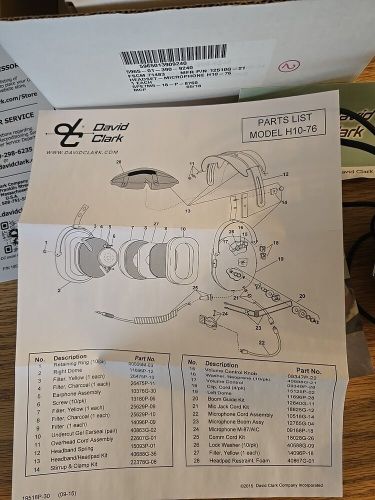 David and Clark Headset (H10-76), US $43.88, image 13