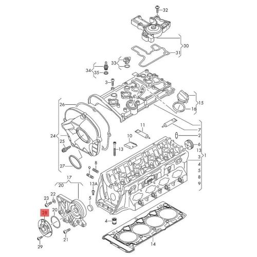 New engine camshaft adjuster magnet for audi a3 a4 q3 quattro q5 06l109259a
