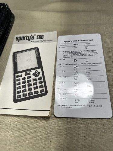 Sporty's e6b electronic flight computer - *rare* - tested &amp; functional
