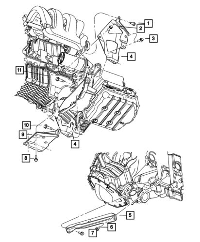 Genuine mopar hex head screw and washer 6502887