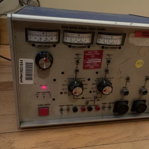 Bendix king kcu 976g final test panel avionics aviation test equipment powers on