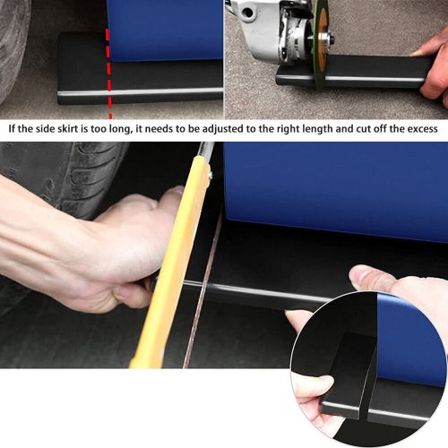 For Lincoln MKZ Front Bumper Lip 86" Side Skirt Rear Bumper Lip Black White, US $140.00, image 2