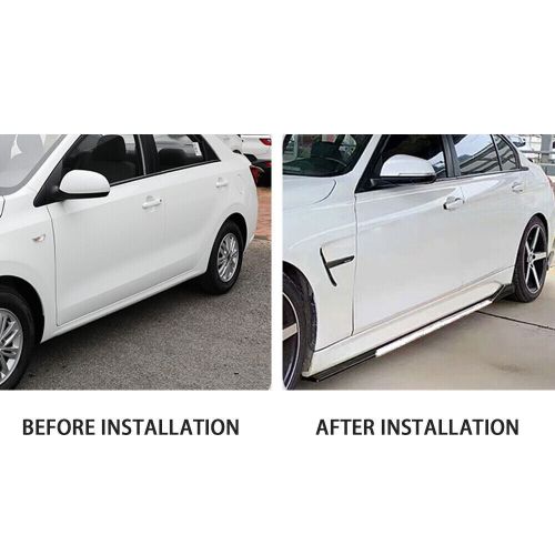 For Lincoln MKZ Front Bumper Lip 86" Side Skirt Rear Bumper Lip Black White, US $140.00, image 3