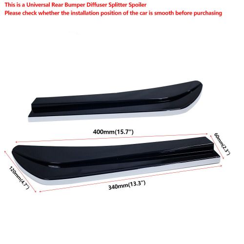 For Lincoln MKZ Front Bumper Lip 86" Side Skirt Rear Bumper Lip Black White, US $140.00, image 4