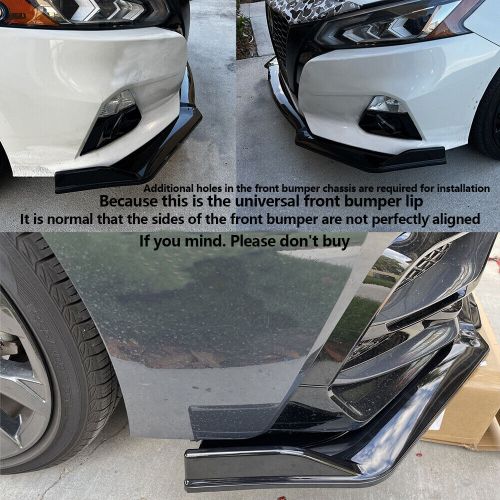For Lincoln MKZ Front Bumper Lip 86" Side Skirt Rear Bumper Lip Black White, US $140.00, image 9