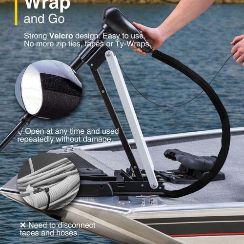 T-H Marine Troll Jacket Trolling Motor Cable Organizer Sleeve Neoprene 60" Long*, US $16.47, image 3