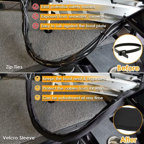 T-H Marine Troll Jacket Trolling Motor Cable Organizer Sleeve Neoprene 60" Long*, US $16.47, image 7