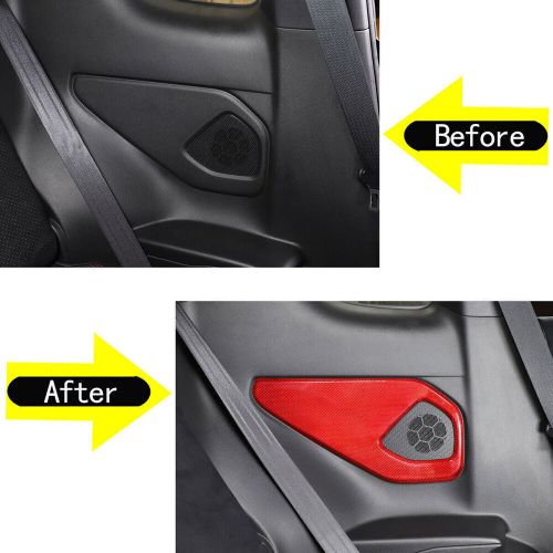 Red Carbon Fiber Door Loud Speaker Trim Cover Decorate For Subaru BRZ 2022, US $264.90, image 3