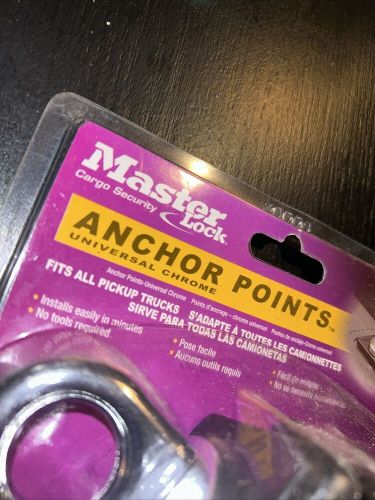 Master lock cargo security anchor points universal chrome fits all pickup trucks