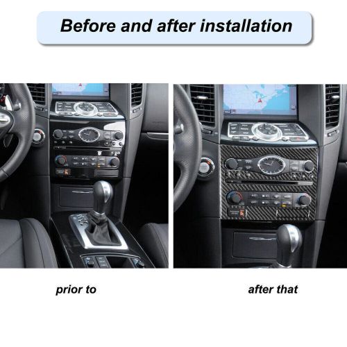 Carbon fiber radio console cover trim for infiniti fx35/37/50 qx70 type b