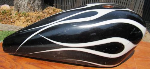 Vintage HARLEY DAVIDSON Gas Tank White Flames, US $106.88, image 3