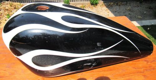 Vintage HARLEY DAVIDSON Gas Tank White Flames, US $106.88, image 6