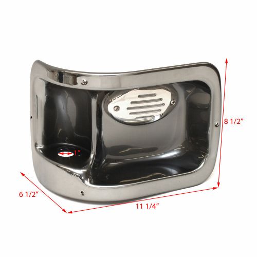 Crest Pontoon Boat Horn Corner Panel | Metallic Silver Pewter, US $107.34, image 3