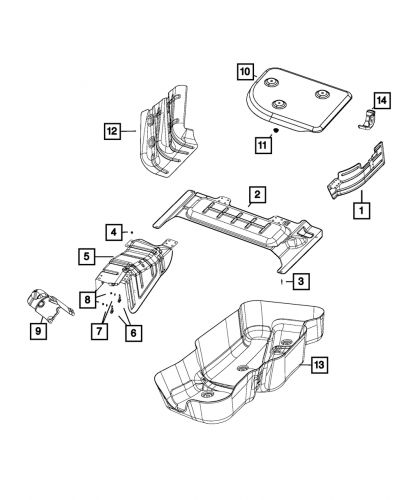 Genuine mopar tube clip 68217893aa