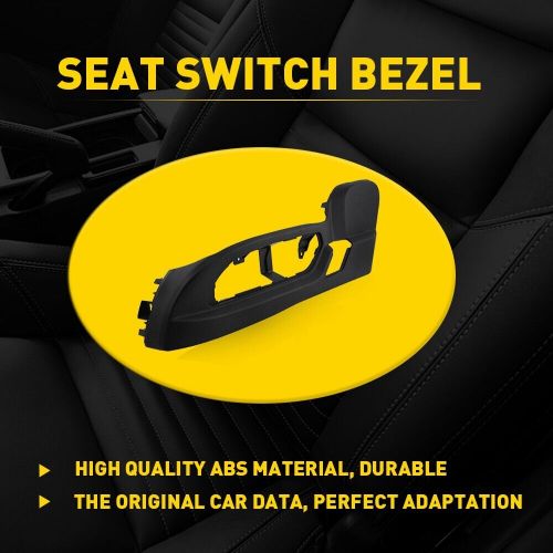 Drivers black switch seat bezel trim pp for 2009-17 traverse acadia enclave