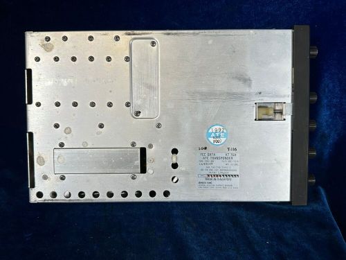 Bendix king transponder with tray 14volt model kt76a sn- 90149 p/n: 066-1062-00